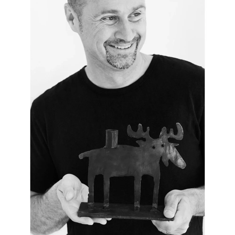 Black Moose Candle Holder - Picture 5 of 5